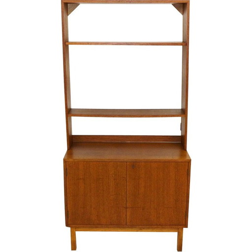 Vintage Bücherregal aus Teakholz und Buche, Schweden 1960