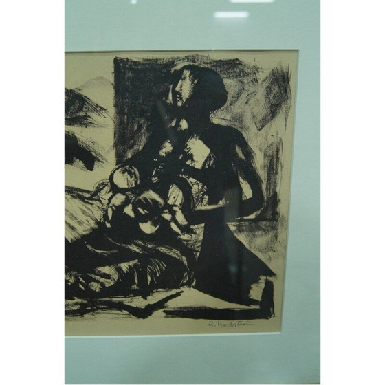 Image 1 of Modernistische Lithografie von Gerhard Nordström, Schweden 1960