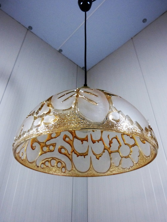 Image 1 of Peill & Putzler Glas-Pendelleuchte 1960-70er Jahre