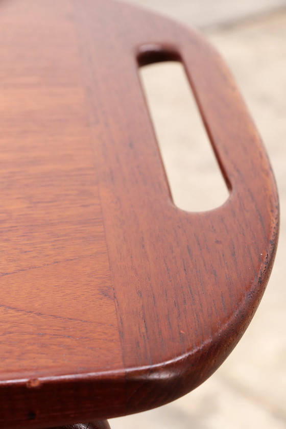 Image 1 of Poul Jensen Trolley aus Teakholz, hergestellt von Selig, 1960, Dänemark.