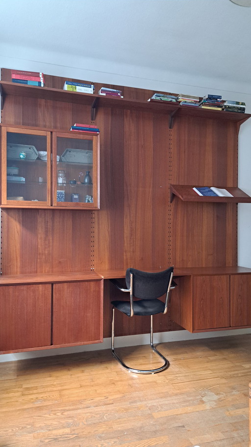 Poul Cadovius Wandsystem / Hängeschrank / Bücherregal