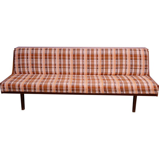 Vintage Schlafsofa aus Holz und Eschenfurnier, Tschechoslowakei 1970