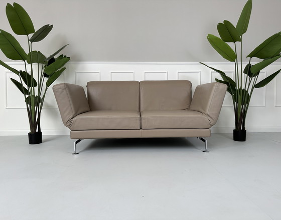 Image 1 of Brühl Moule Designer Sofa Leder Couch Hochwertig Schlaffunktion