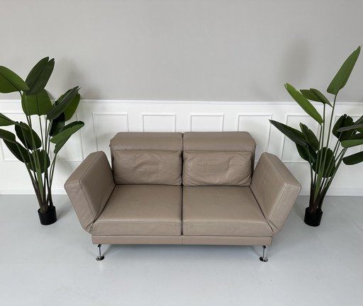 Brühl Moule Designer Sofa Leder Couch Hochwertig Schlaffunktion