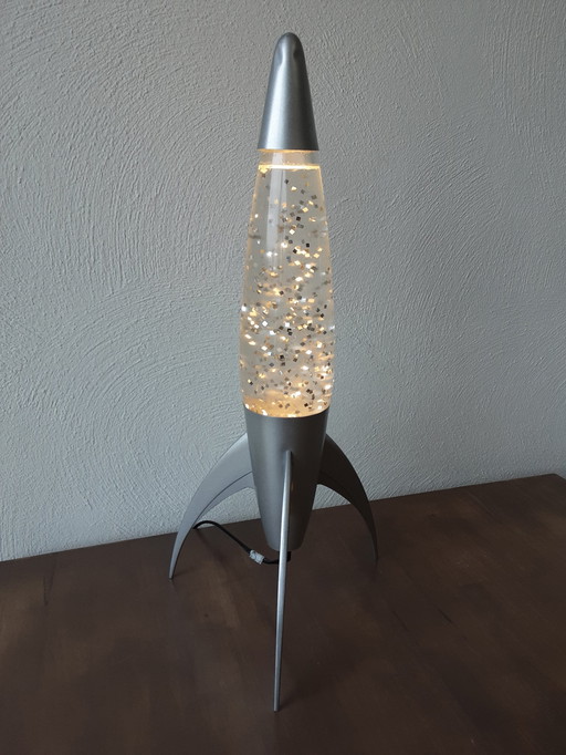Vintage Lava Glitter Lampe
