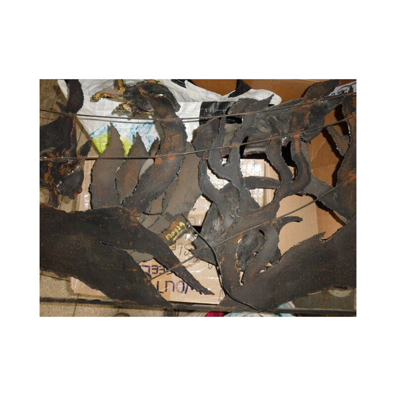 Image 1 of Vintage-Wanddekoration aus Metall und Keramik von Naysa, 1960