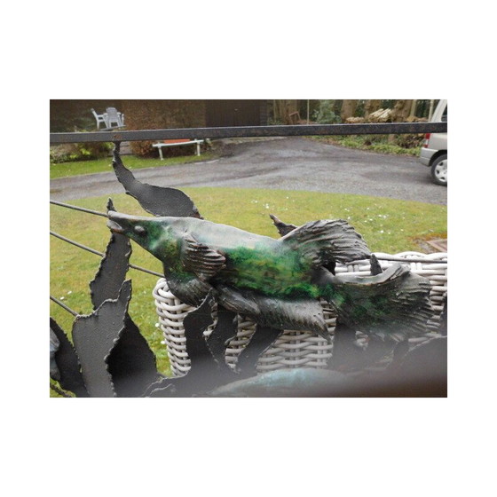 Image 1 of Vintage-Wanddekoration aus Metall und Keramik von Naysa, 1960