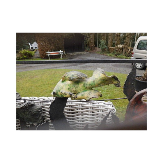 Image 1 of Vintage-Wanddekoration aus Metall und Keramik von Naysa, 1960