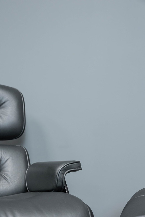 Image 1 of Eames Lounge Chair + Ottomane Xl