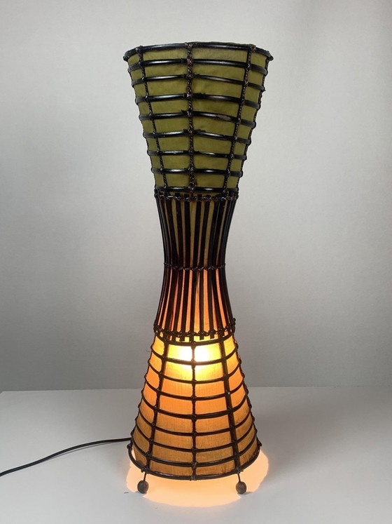Image 1 of Vintage-Bambus-Stehlampe