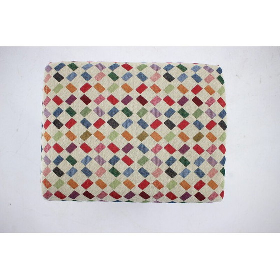 Image 1 of Vintage Hocker aus Buche, Tschechoslowakei 1960