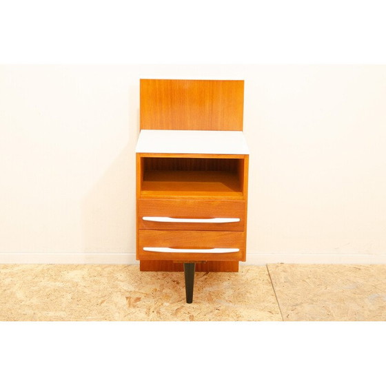 Image 1 of Vintage Nachttisch aus Eschen- und Buchenholz von Mojmír Požár für Up Závody, Tschechoslowakei 1960