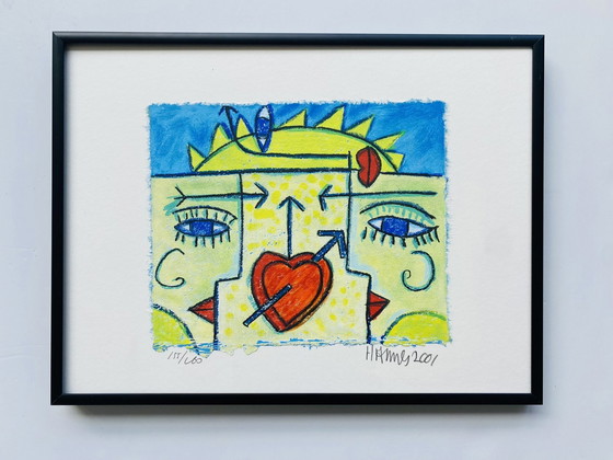 Image 1 of Hannes Kuiper - Farbenfroher Siebdruck