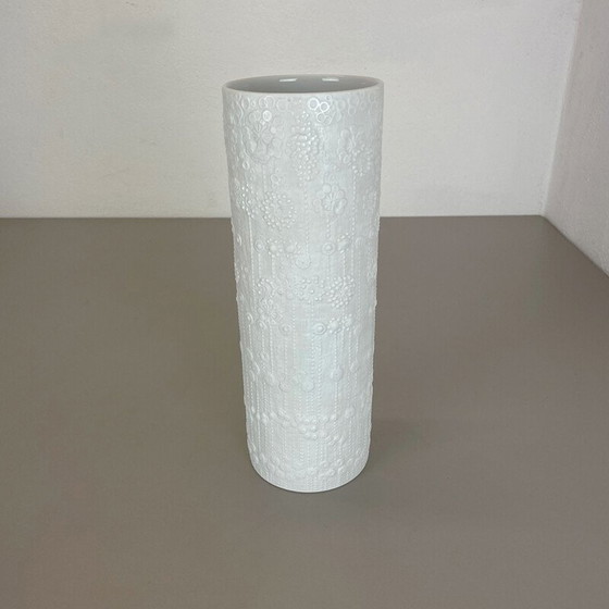 Image 1 of Op-Art-Vase aus Porzellan von Martin Freyer für Rosenthal, Deutschland 1970er Jahre