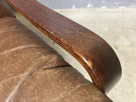 Image 1 of Dänischer Design-Liegestuhl Leder