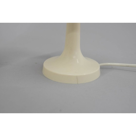 Image 1 of Paar alte Tischlampen aus Milchglas und Kunststoff, Tschechoslowakei 1970