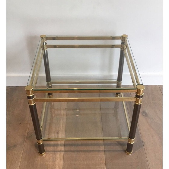 Image 1 of Paar Beistelltische aus Messing, 1970