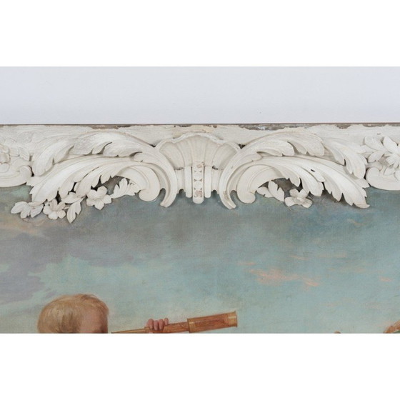 Image 1 of Paar alte Gemälde mit Allegorien, 1880