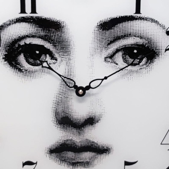 Image 1 of 1990S Wanduhr in Glas von Fornasetti. Hergestellt in Italien
