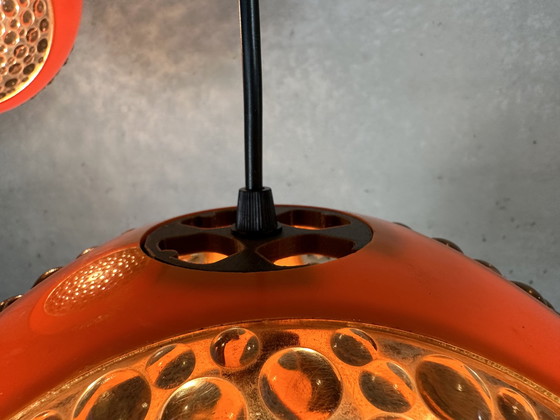 Image 1 of 2x Massive Weltraumzeitalter-Globen - Hängelampen