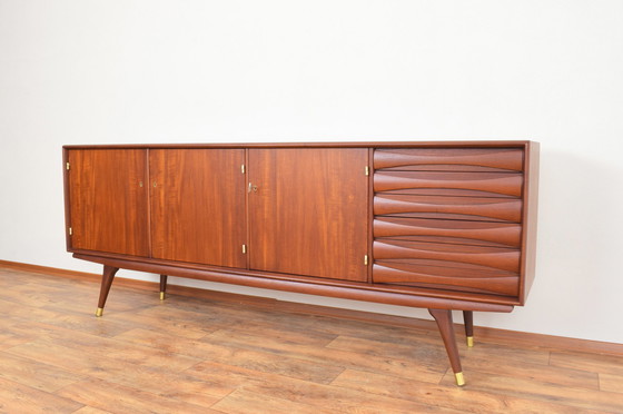 Image 1 of Mid Century Teak Sideboard von Sven Andersen für Sven Andersen Möbelfabrik Stavanger, 1960er Jahre.