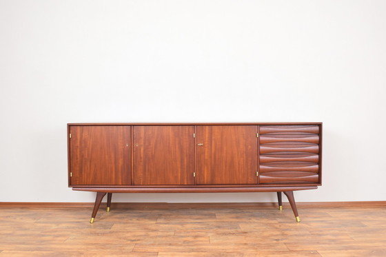 Image 1 of Mid Century Teak Sideboard von Sven Andersen für Sven Andersen Möbelfabrik Stavanger, 1960er Jahre.