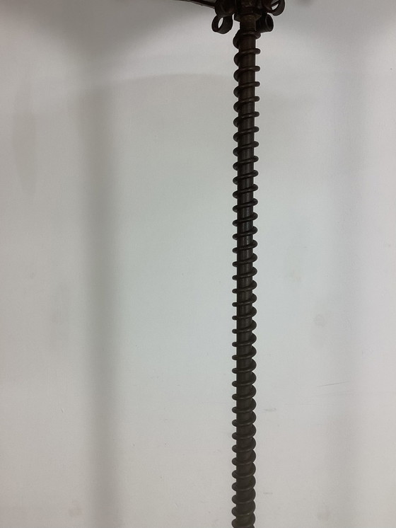 Image 1 of Art Deco Amsterdam Schule Schmiedeeisen Lampe Zwanziger Jahre