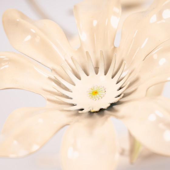 Image 1 of Vintage Metall Glas Blume Couchtisch, 1970S