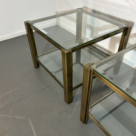 Image 1 of Beistelltisch-Set aus Bronze '1990'