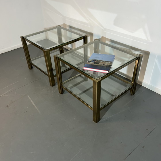 Image 1 of Beistelltisch-Set aus Bronze '1990'