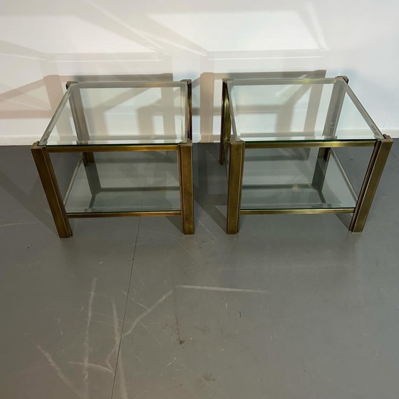 Image 1 of Beistelltisch-Set aus Bronze '1990'