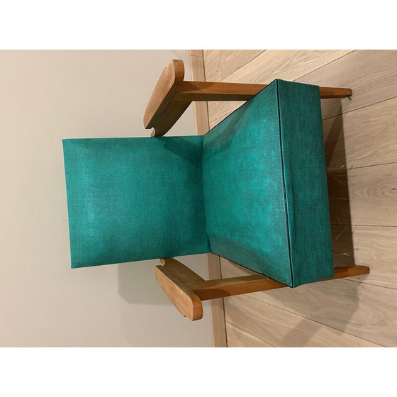 Image 1 of Paar Vintage-Sessel aus blonder Eiche, 1950