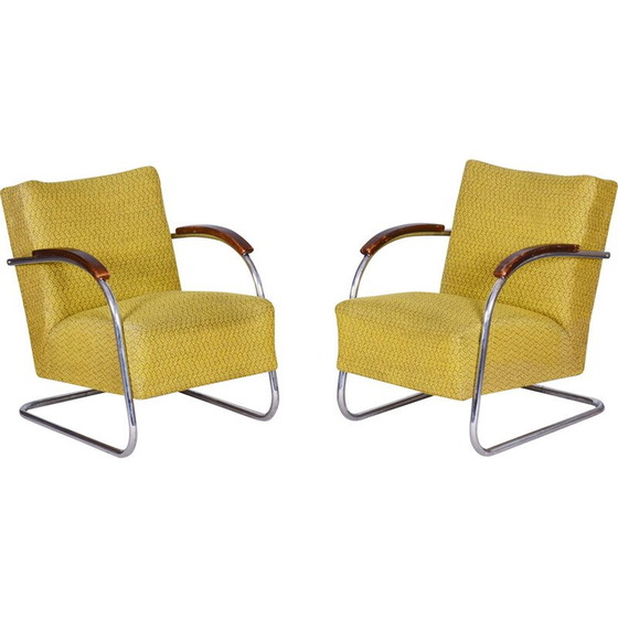 Image 1 of Paar Vintage-Sessel von Mücke Melder, Tschechoslowakei 1930