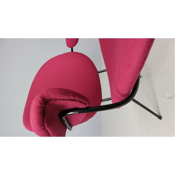 Image 1 of Vintage-Sessel Modell 302 aus Metall und lila Stoff von W.H. Gispen für Kembo, 1950