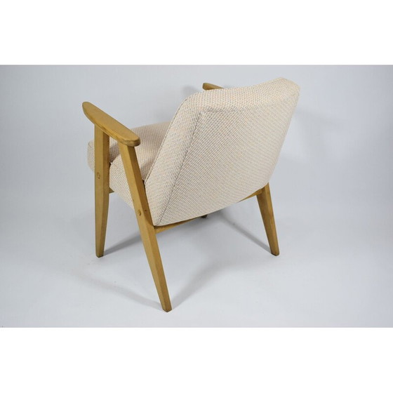 Image 1 of Vintage polnischen Sessel, beige Eiche Holz 1960