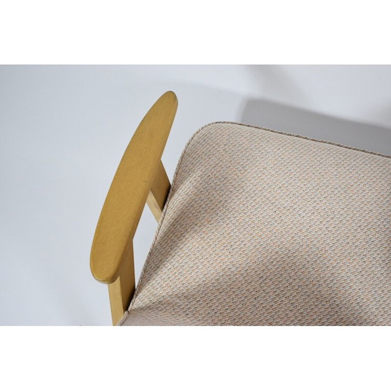Image 1 of Vintage polnischen Sessel, beige Eiche Holz 1960