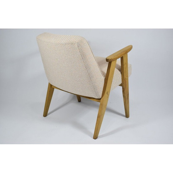 Image 1 of Vintage polnischen Sessel, beige Eiche Holz 1960