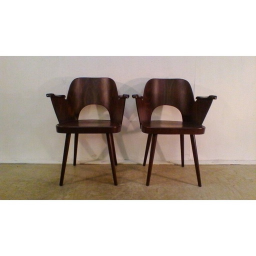Alter Sessel von Oswald Haerdtl für Thon Thonet, Tschechoslowakei 1960