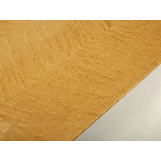 Image 1 of Vintage Couchtisch aus Ahorn und Messing von Giovanni Offredi für Saporiti, 1980