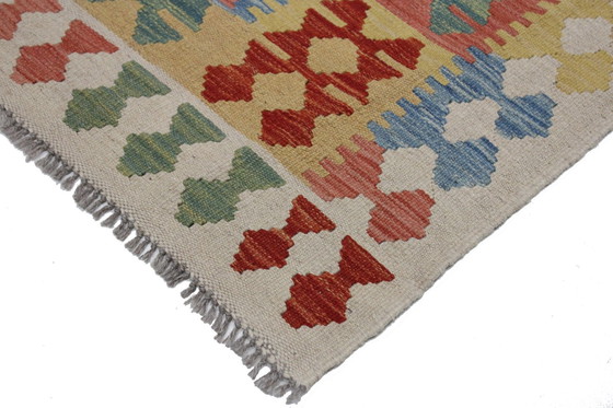 Image 1 of Original Old Style Kelim Afghan 249 X 182 Cm Top Zustand