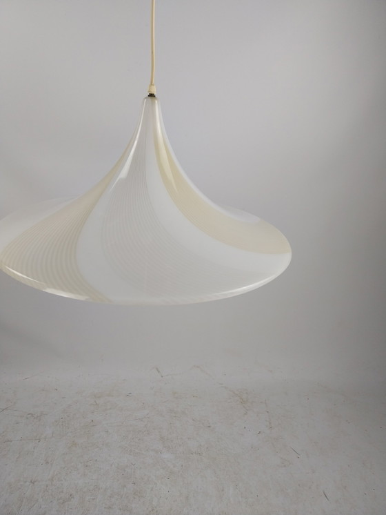 Image 1 of 1 X Plastik Hexenhut Pendelleuchte 1980'S 55Cm Durchmesser