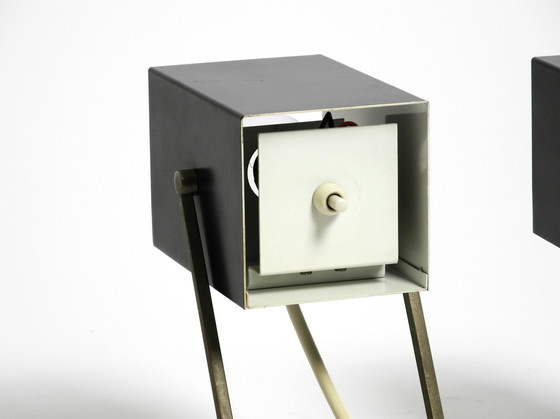 Image 1 of Paar schöne Mid Century Modern Metall-Lampen von Kaiser Leuchten