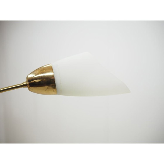 Image 1 of Vintage-Kronleuchter aus Messing und Glas, Tschechoslowakei 1960