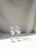 4x rosa luminarc rose Weingläser