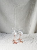 4x rosa luminarc rose Weingläser