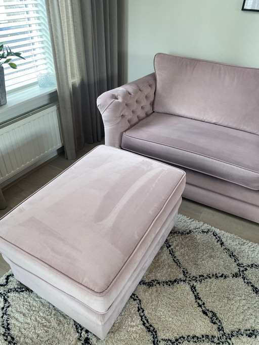 Meubitrend Sofa + Hocker Juwel