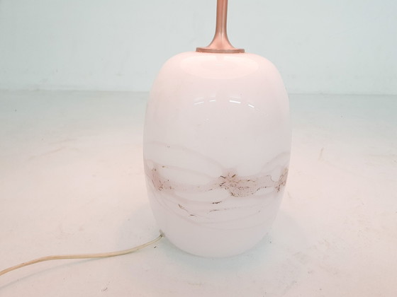 Image 1 of Michael Bang "Sakura" Glastischleuchte für Holmegaard, Modell 388, Dänemark 1984