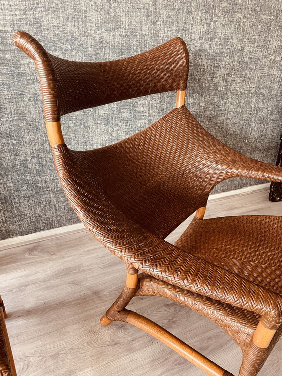 Image 1 of Vintage Lounge Chair und Fußhocker von Yuzuru Yamakawa