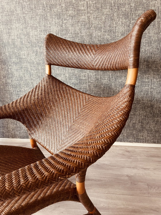 Image 1 of Vintage Lounge Chair und Fußhocker von Yuzuru Yamakawa