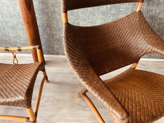 Image 1 of Vintage Lounge Chair und Fußhocker von Yuzuru Yamakawa